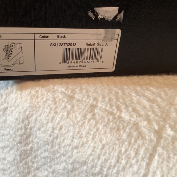 NIB SM New York Renz Black Ankle Combat Boots - Picture 13 of 13